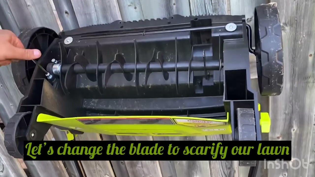 Trying our brand new  powerful and lightweight SunJoe Scarifier and Dethatcher