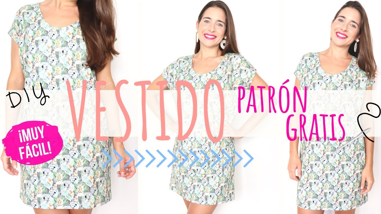 Tutorial VESTIDO MUY FÁCIL y CON PATRONES GRATIS en muchas tallas!! - Vestido o blusa DIY