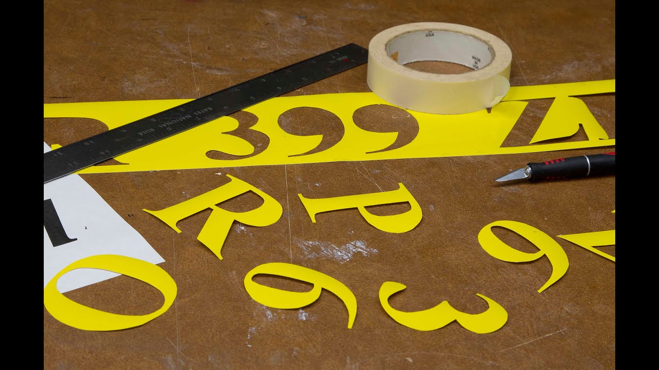 Make & Apply Custom Boat Letters