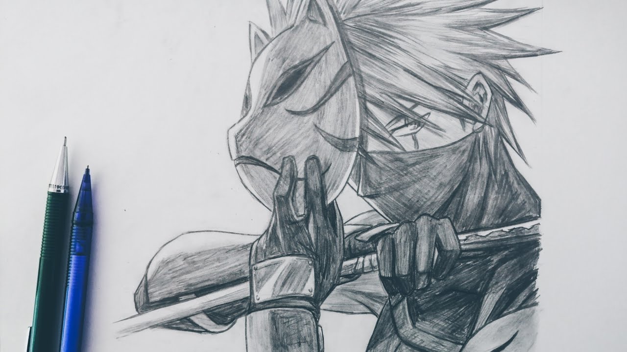How To Draw Kakashi Hatake Anbu From Naruto Shippuden Step By Step [Tutorial] For Beginners