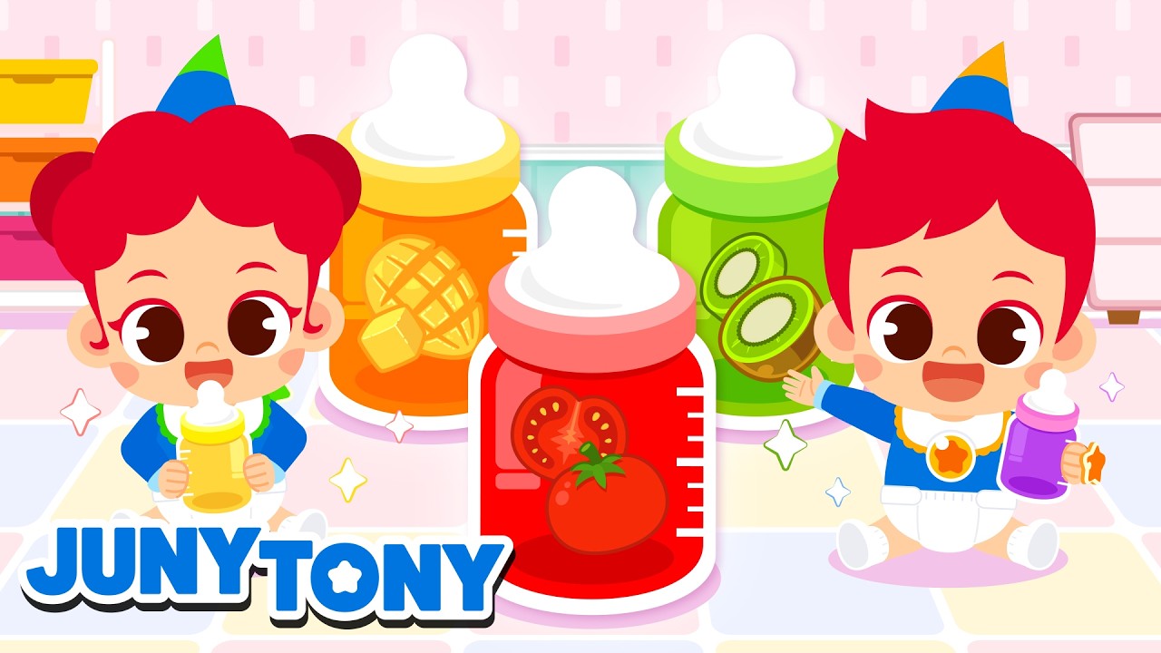 Hide and Seek with Babies | Colorful Baby Bottles + Kids Songs | JunyTony