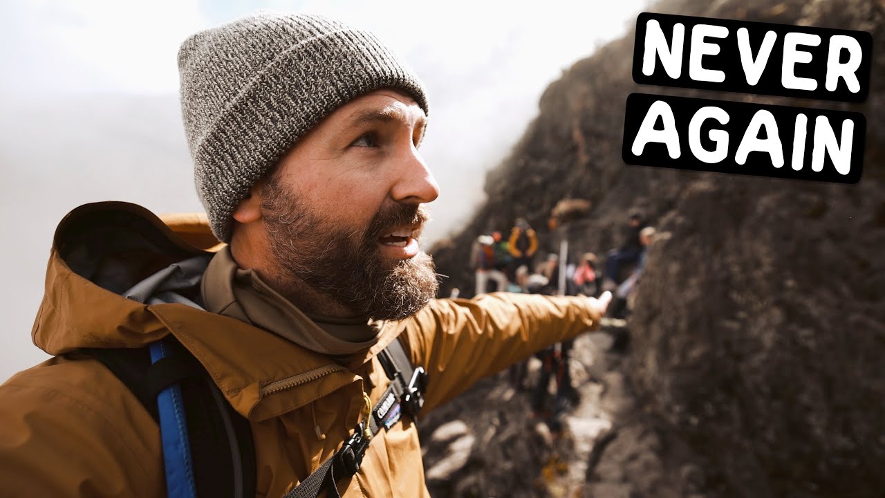 CLIMBING THE MOST DANGEROUS SECTION ON MOUNT KILIMANJARO | THE BARANCO WALL (kilimanjaro day 4)