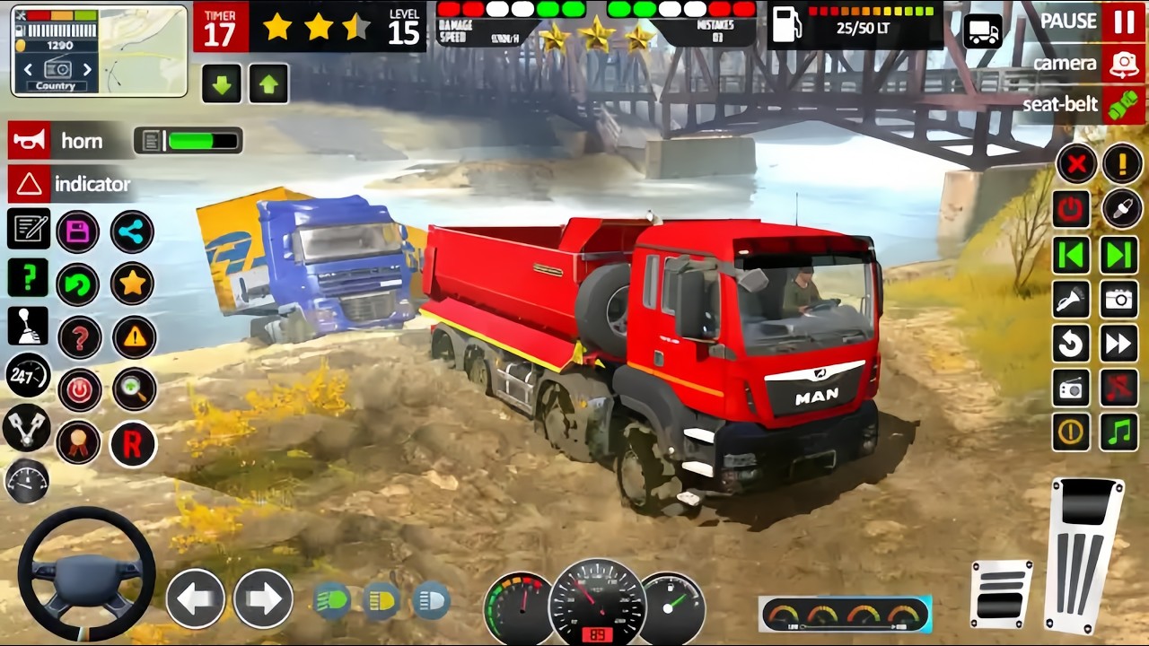 Offroad Mud Truck 3D Simulator Android Gameplay | Realistic Offroad Driving