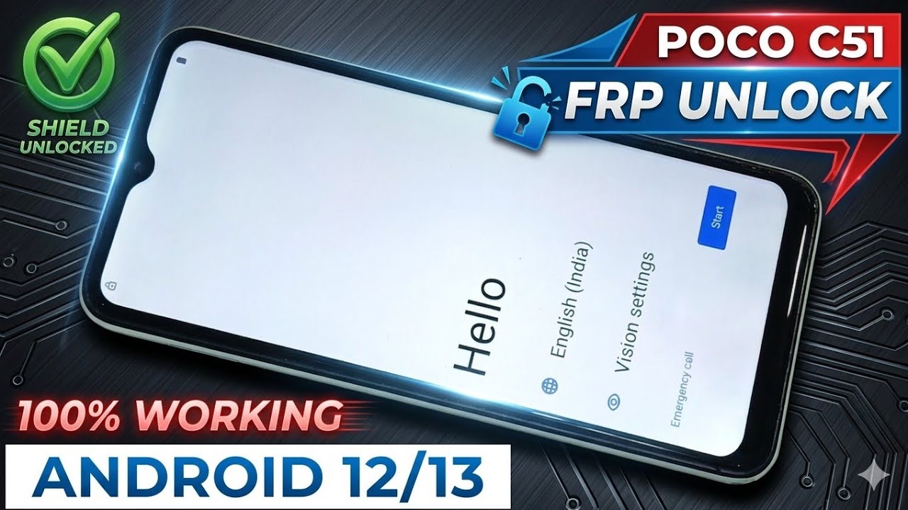 Poco C51 FRP Bypass Android 13 | New Solution 2025 | Poco C51 Google Account Bypass Without Pc |