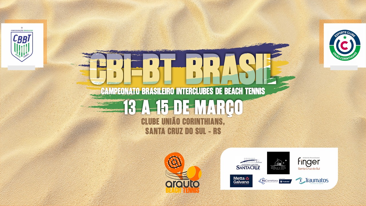 Campeonato Brasileiro Interclubes de Beach Tennis - Partidas Finais da 1ª etapa 15.03.2026