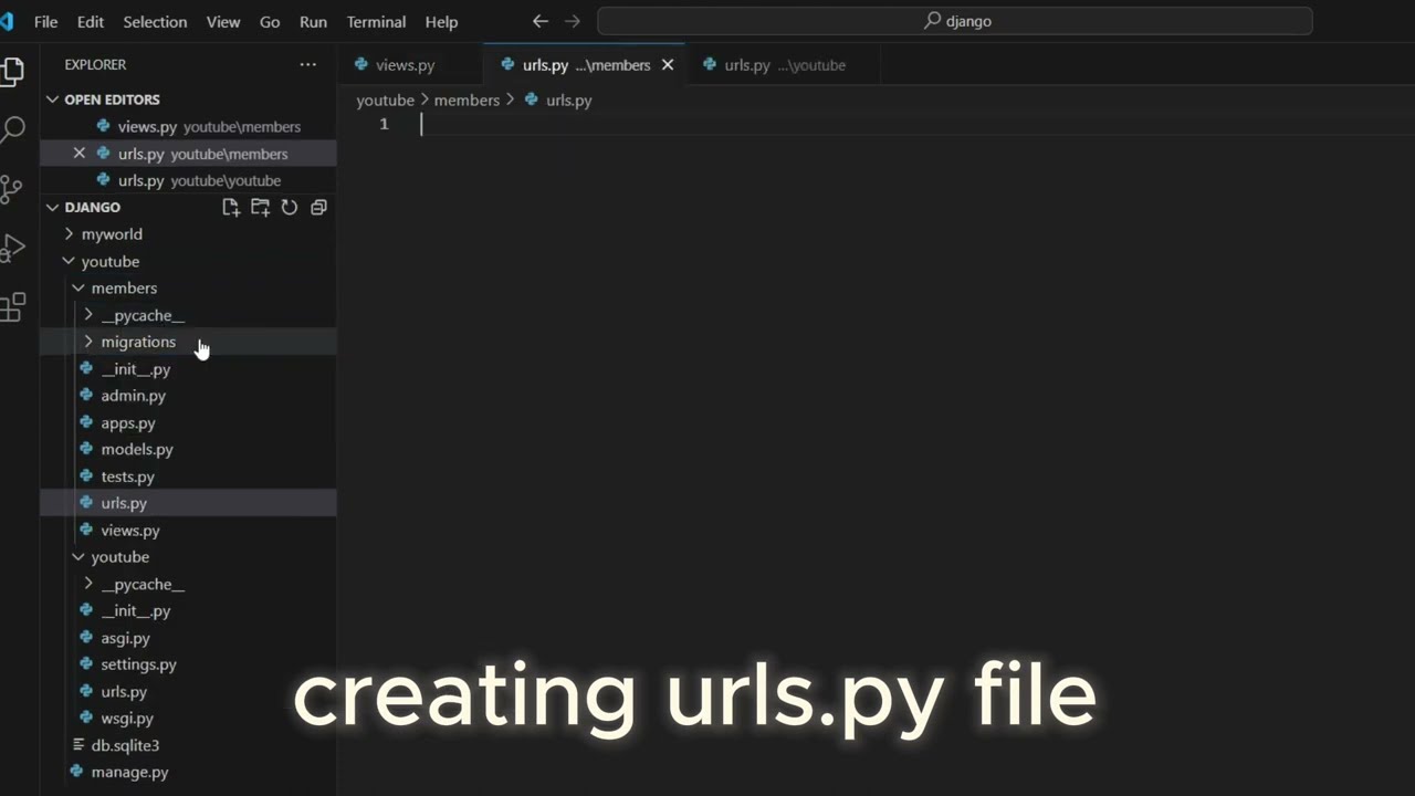 Creating Django Apps: Display 'Hello World' - Step-by-Step Tutorial