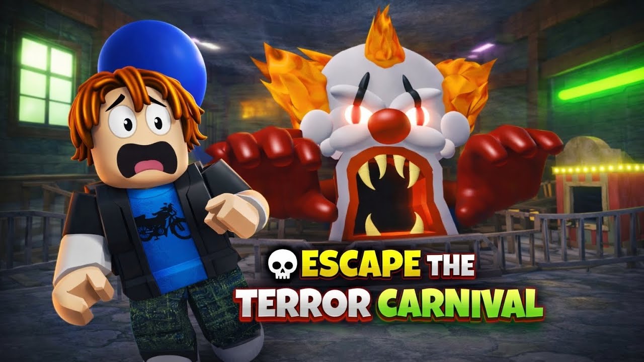 ESCAPING The Carnival of Terror… This Was SCARY 😱🎪 (Roblox Obby)