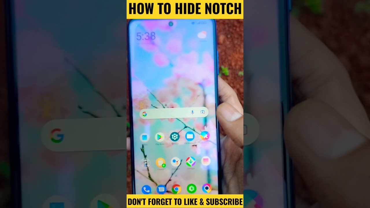 HOW TO HIDE NOTCH IN POCO OR REDMI PHONES? #shorts #poco #redmi