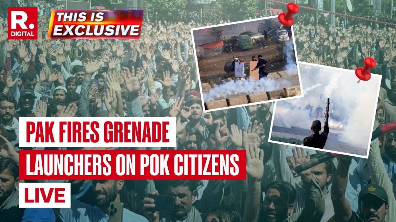 THIS IS EXCLUSIVE: Pakistani Forces Use Grenade Launchers on PoK Civilian Protesters