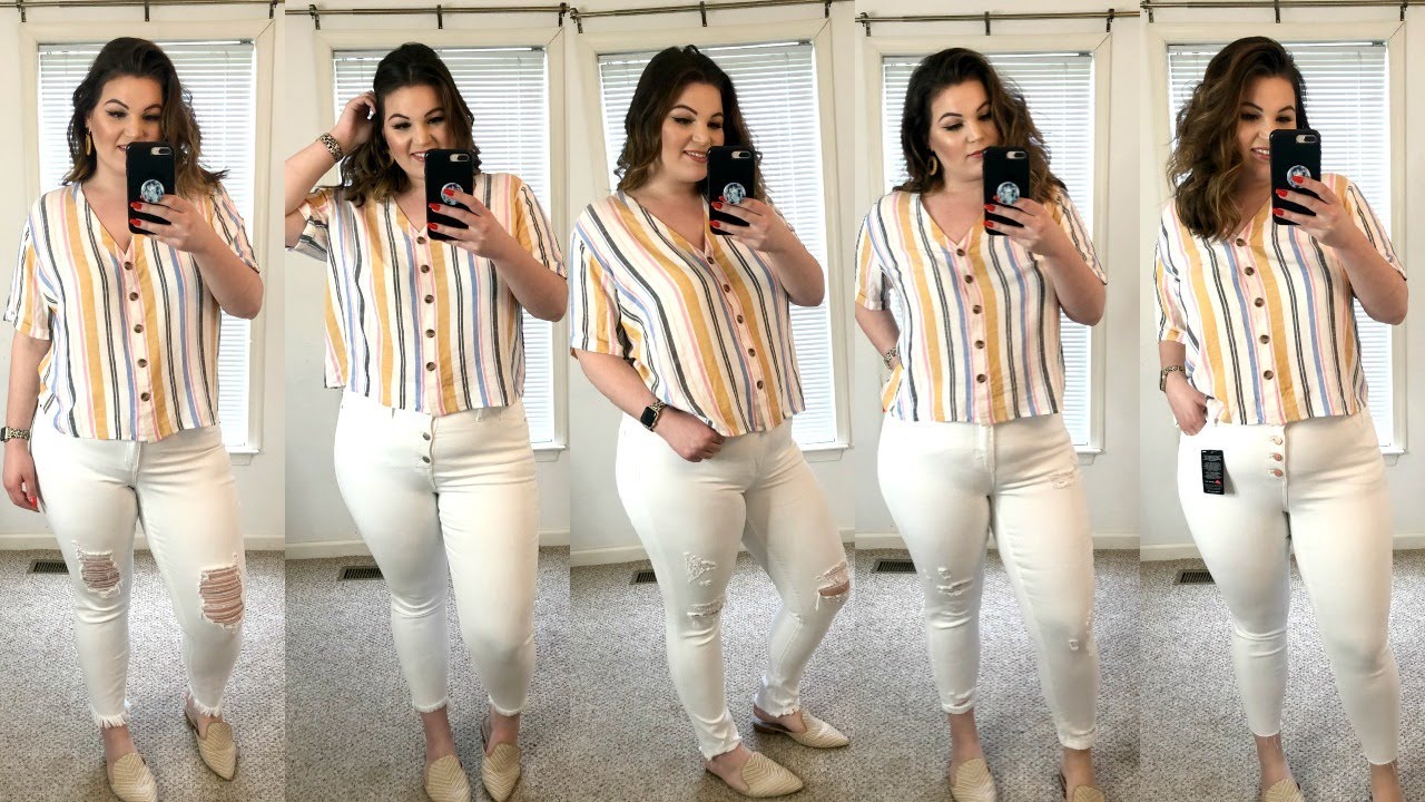 TOP FIVE WHITE JEANS FOR CURVY/PLUS SIZE BODY | Kelly Elizabeth
