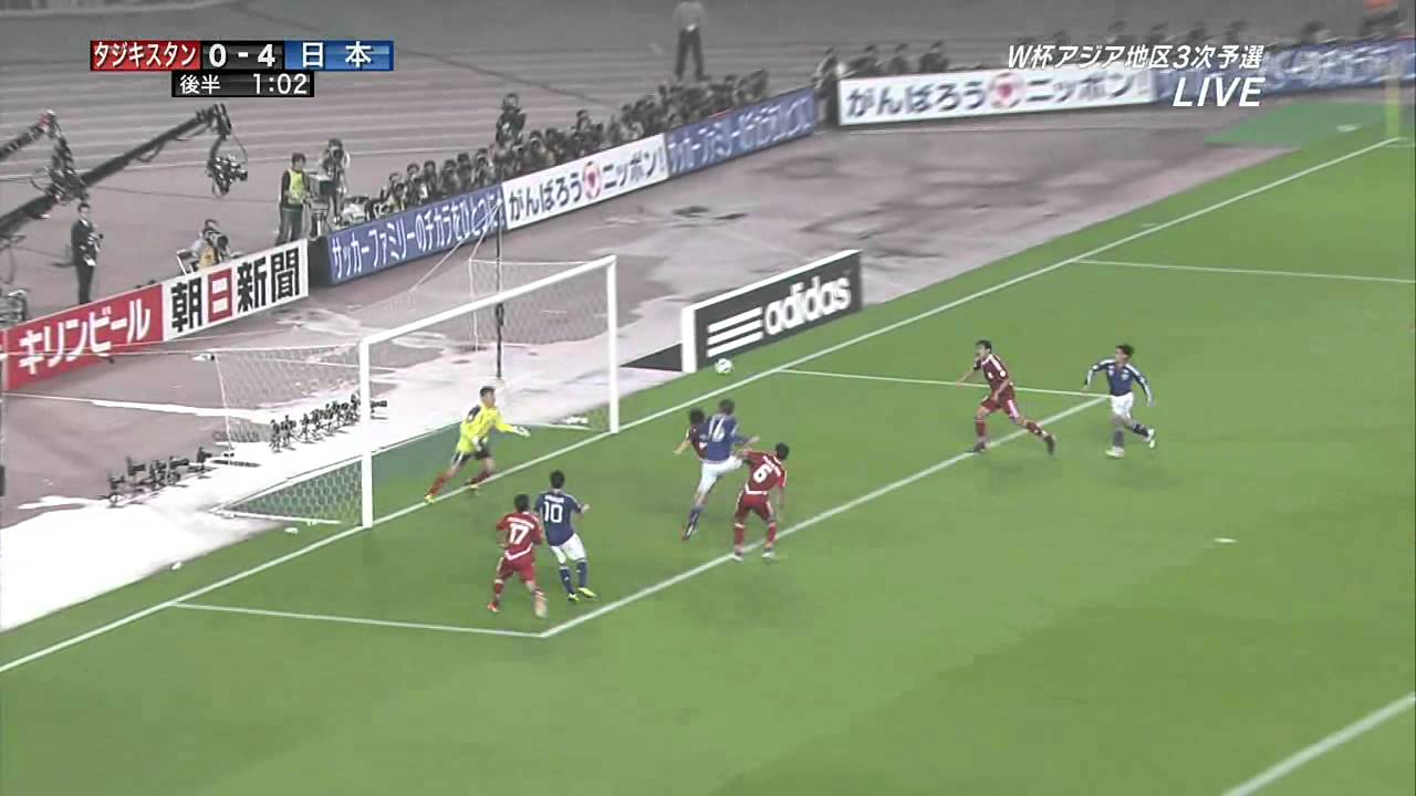 日本　VS　タジキスタン　８－０　ハイライト