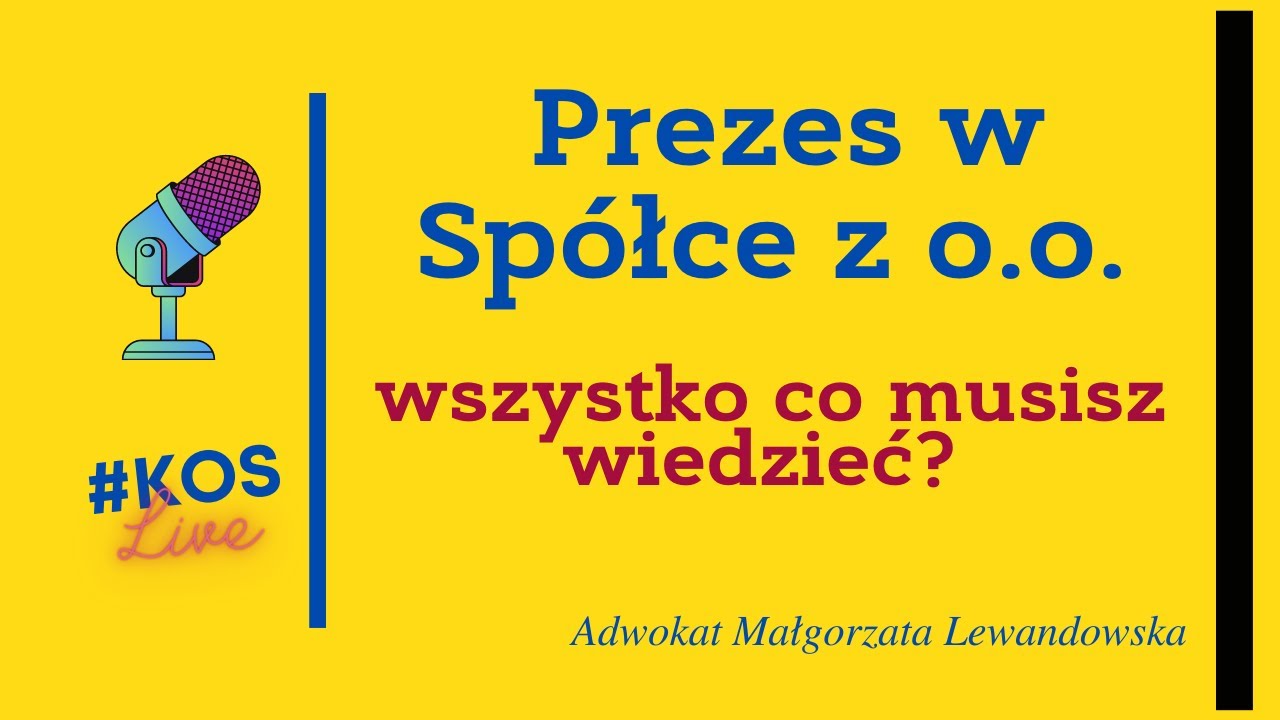 Prezes w Spółce z o.o.