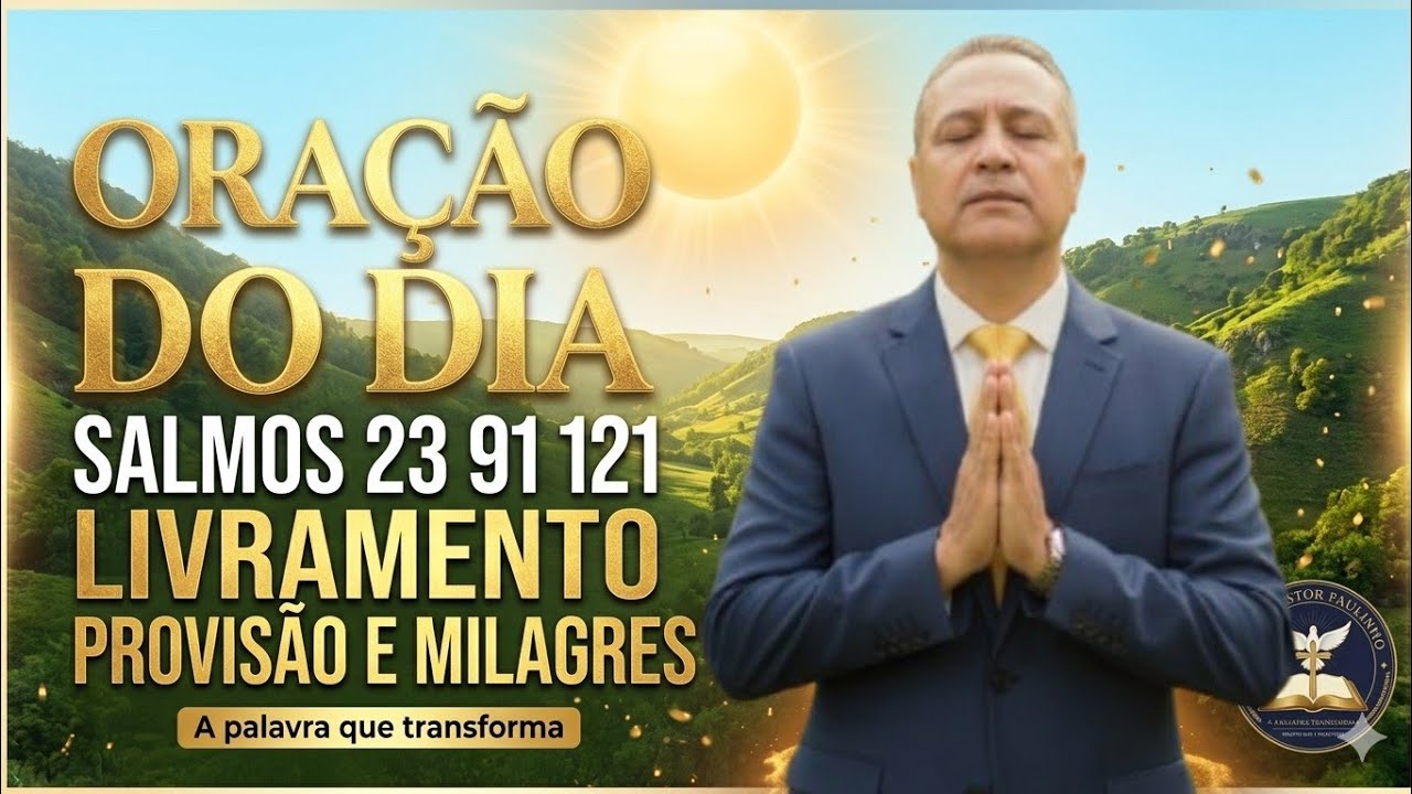 ORACAO DO DIA COM SALMOS 23 91 121 DEUS TEM PROVISAO LIVRAMENTO E DIRECAO PRA VOCE HOJE