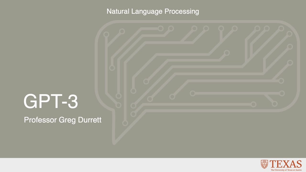 GPT-3 (Natural Language Processing at UT Austin)