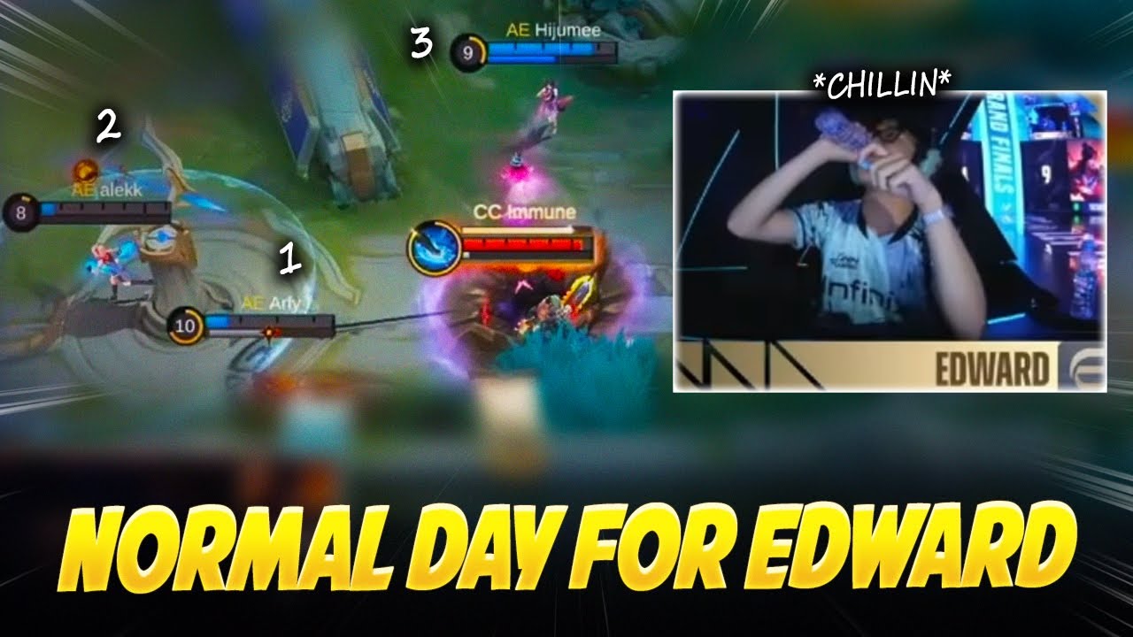 I Feel like EDWARD got BORED during the M7 Finals . . . look at his REACTIONS 😂