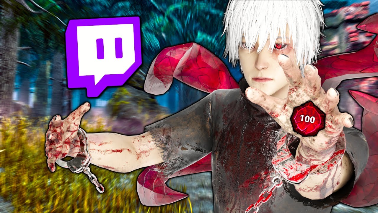 CHILL STREAMER REACTS TO MY P100 GHOUL IN DBD