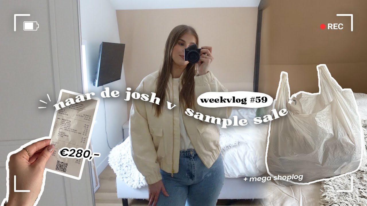 naar de josh v sample sale + shoplog 🤍 | weekvlog #59