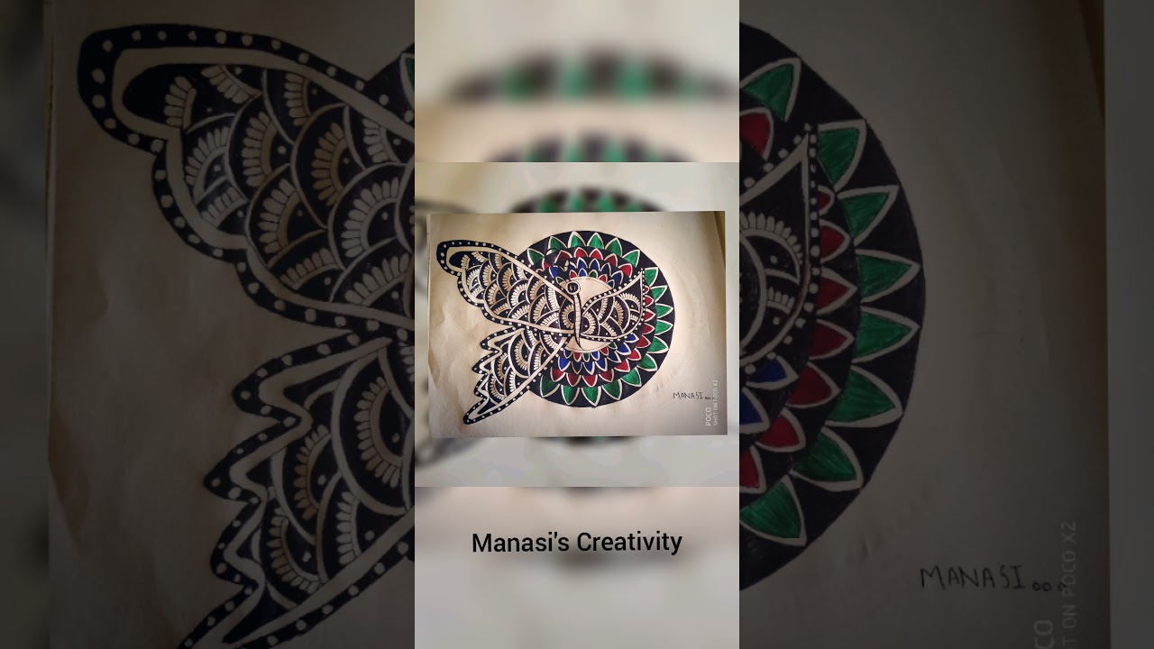 Mandala Art ✨  #shorts #youtube #mandala #colourful #crafts #drawing  Manasi's Creativity