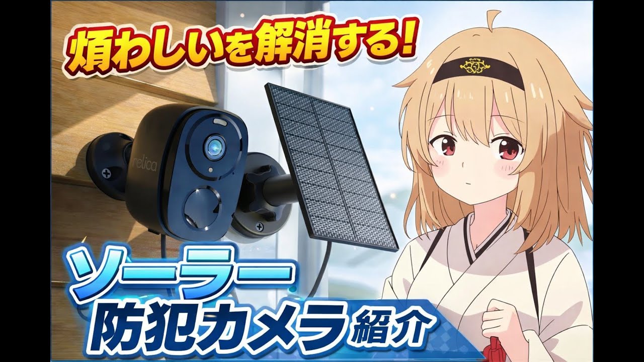 ソーラー防犯カメラ Relica G3 紹介