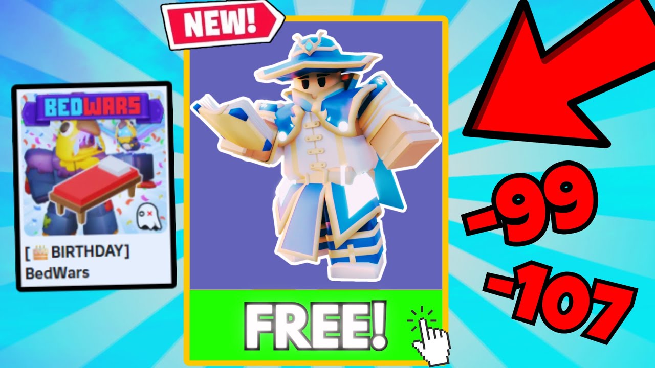 ЗЛОУПОТРЕБЛЯЙТЕ этим **БЕСПЛАТНЫМ НАБОРОМ**, пока он не исчез в Roblox Bedwars.. (БЕЗУМИЕ)