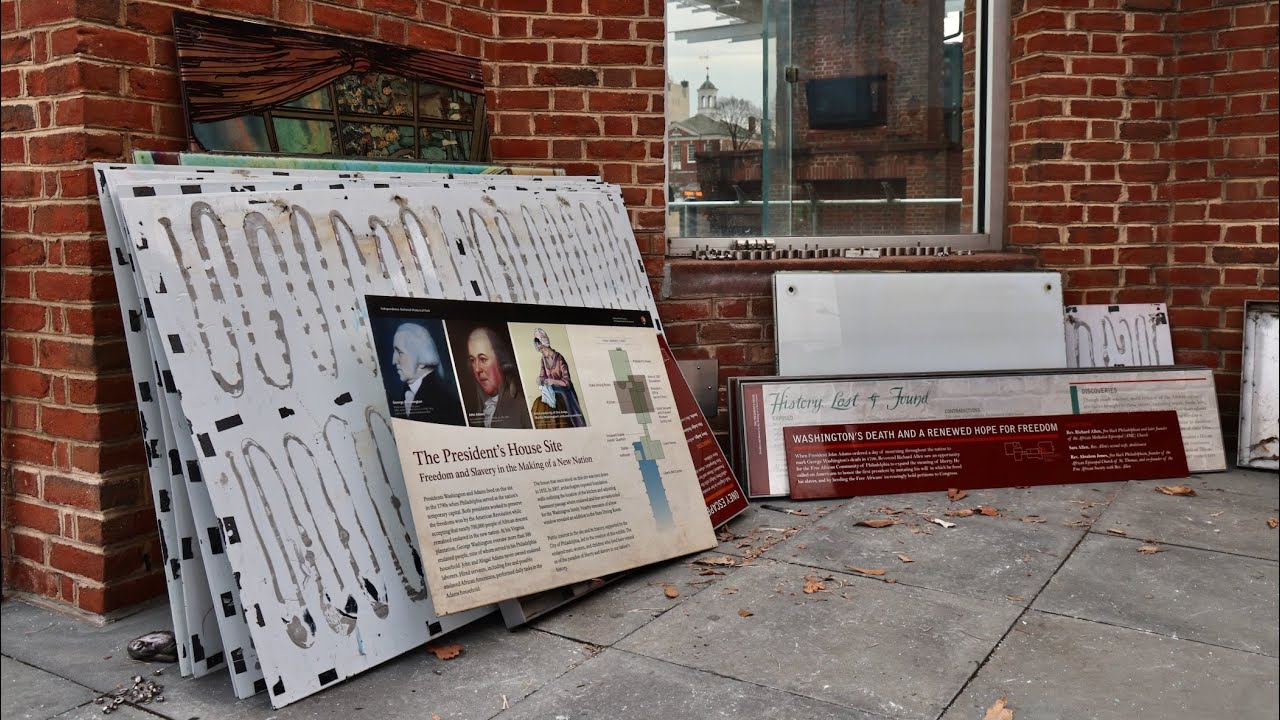 Federal crews dismantle President&rsquo;s House exhibit on slavery