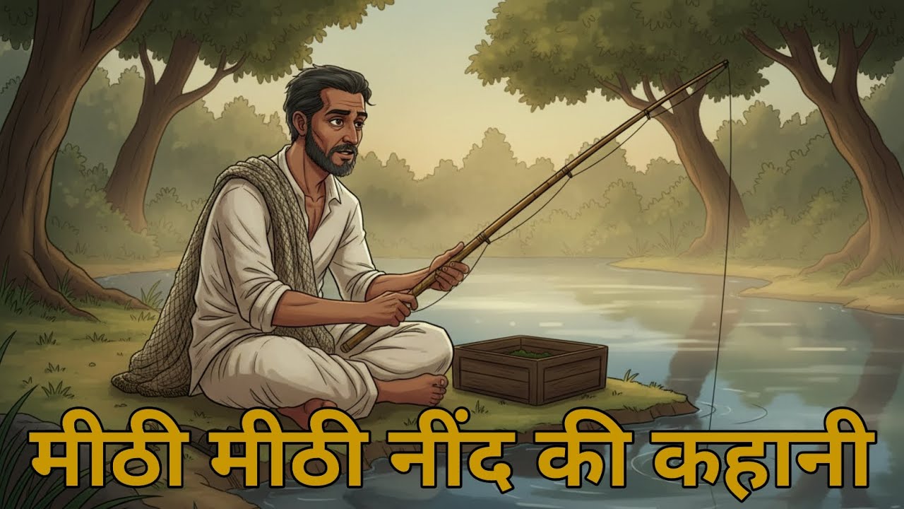 मीठी नींद की कहानी | गाँव के तालाब किनारे मछुआरा | Hindi Sleep Story