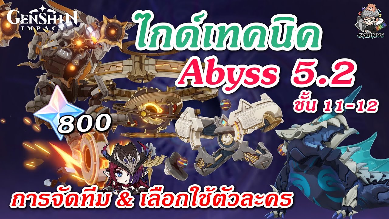 ไกด์ Abyss 5.2 ✦ แนะนำทีม & เทคนิคเก็บดาวครบ! (800 เพชร ง่ายกว่าเดิม) | Genshin Impact