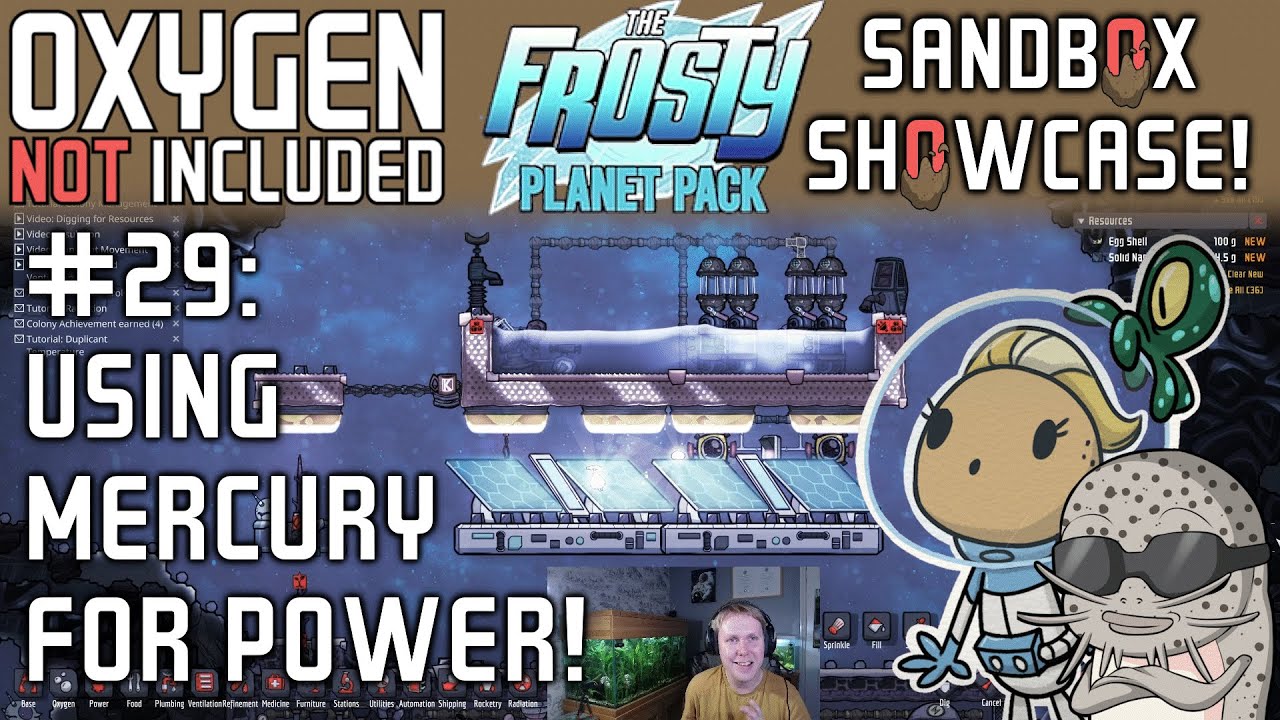 How To Generate Power Using Mercury In ONI: Spaced Out! Sandbox Showcase #29