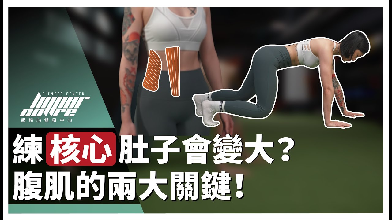 練核心肚子會變大嗎？學會熊爬和這兩大關鍵，讓腹肌更明顯！｜熊爬式、核心訓練、核心肌群、腹肌訓練