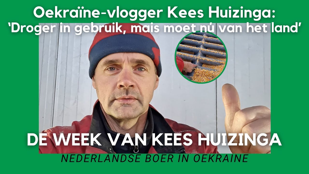 Oekraïne-vlogger Kees Huizinga: ‘Droger in gebruik, mais moet nú van het land’