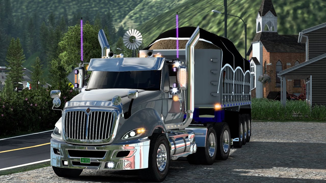 Custom Prostar Hauling 65tons Of Sand Through Hills