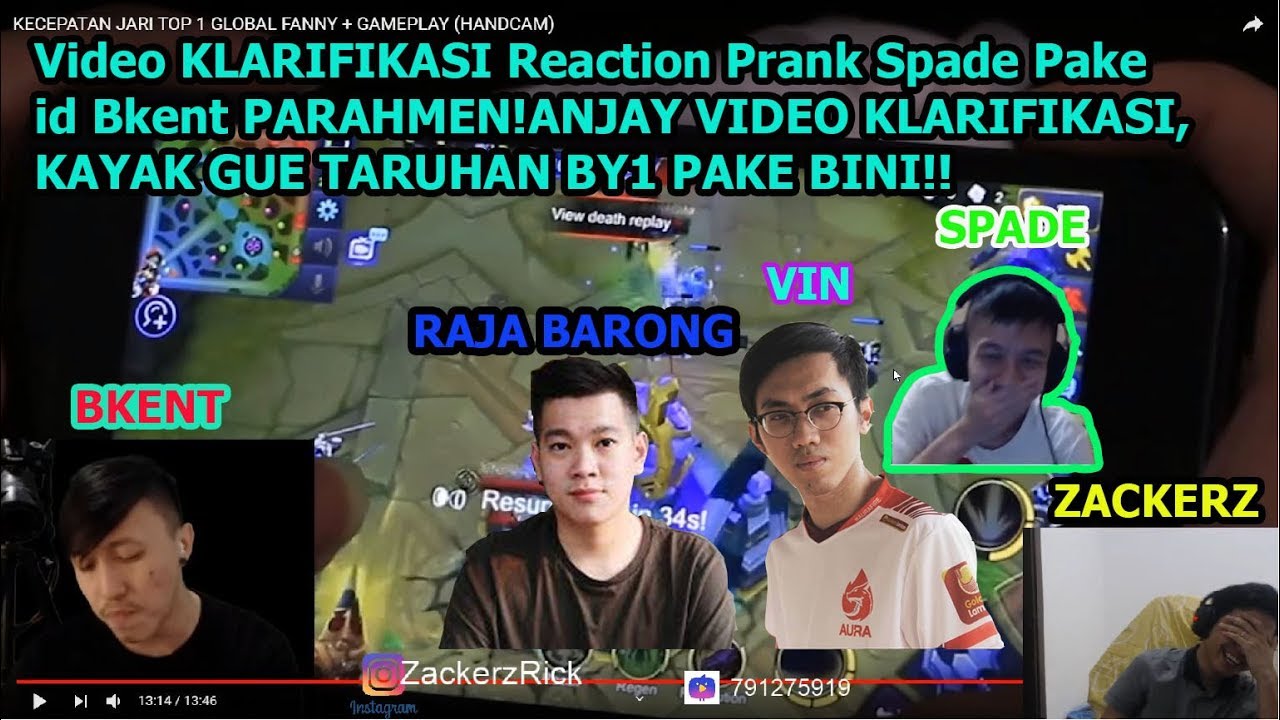 VIDEO Reaction FANNY BKENT Di Joki Spade???