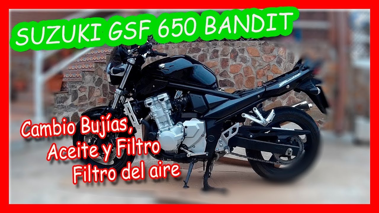 Suzuki Bandit GSF 650 | Cambio de bujías, filtro de aire, aceite y filtro de aceite