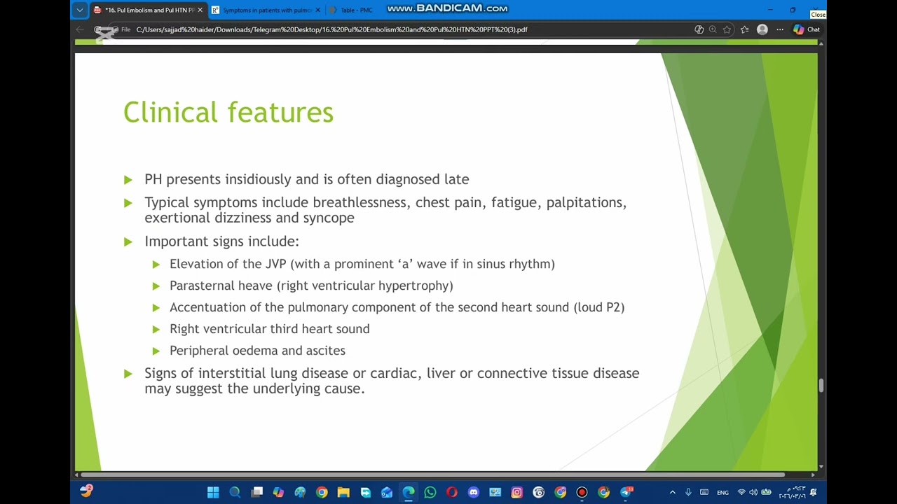 Pulmonary hypertension