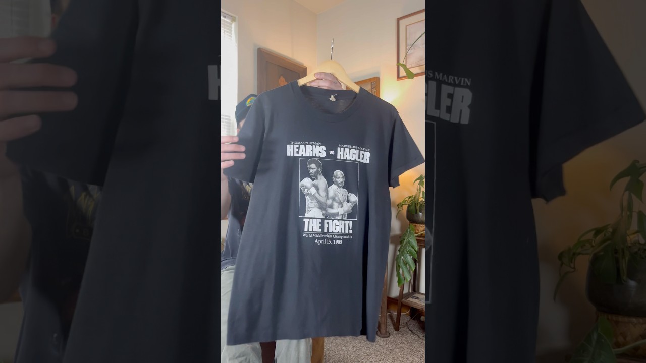Thomas Hearns Vs Marvin Hagler 1985 Boxing T-Shirt 🥊 #vintage #boxing #fashion