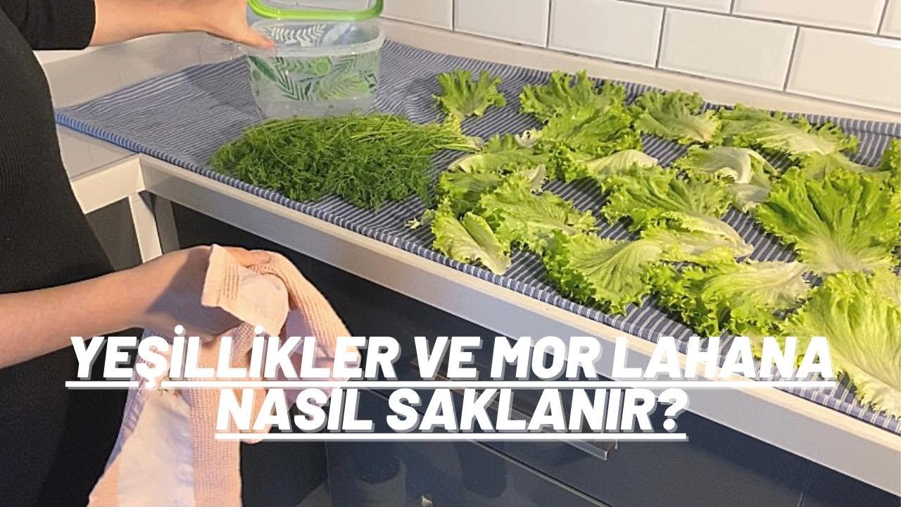 YEŞİLLİKLER NASIL SAKLANIR? | Pazardan alınan yeşillikleri nasıl koruruz?