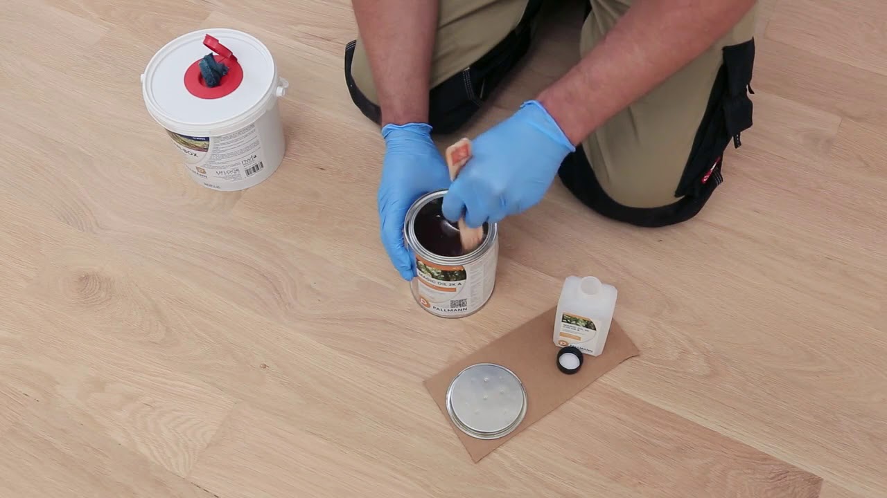 Покрытие паркетной доски маслом Pallmann Magic Oil 2K
