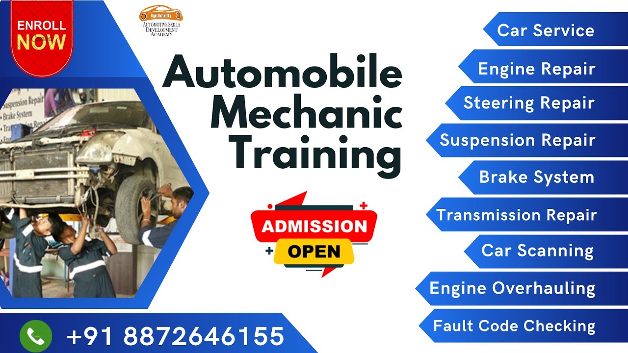Automobile Mechanic Course Overview | Best Automobile Training in India | Car Mechanic Repair Course
