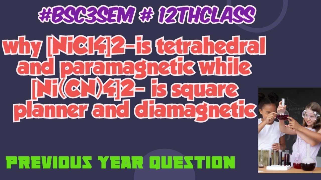 Why is [NiCl4]2-paramagnetic while   [Ni(CN)4]2− is diamagnetic?