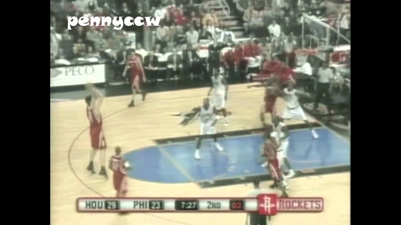Allen Iverson Highlights vs Steve Francis & Yao Ming the Rockets 03/04 NBA
