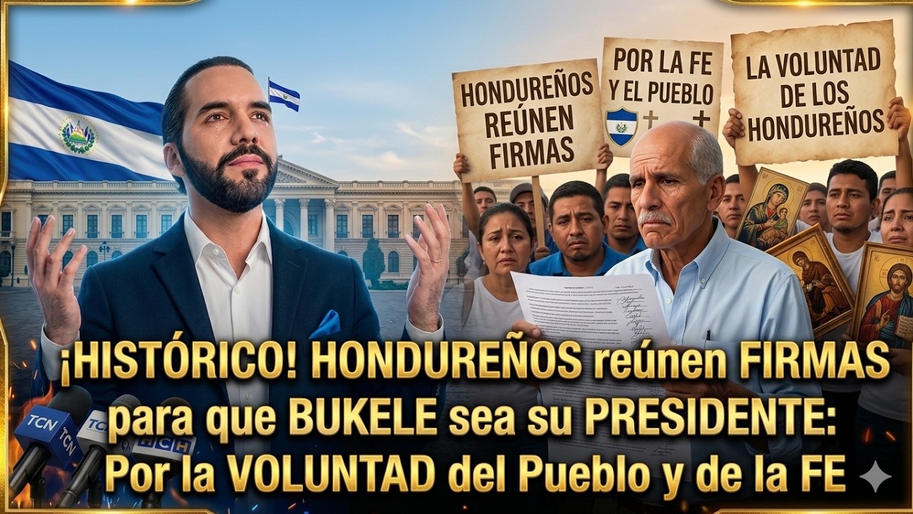 Miles de FIRMAS en HONDURAS para que BUKELE tome el CONTROL 🇭🇳🇸🇻👊
