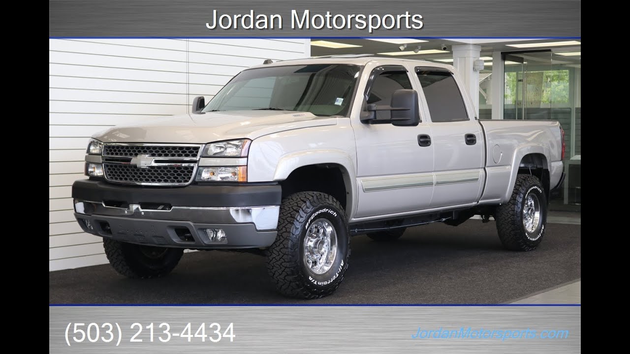 #15465 2005 CHEVROLET SILVERADO 2500HD DURAMAX LLY W/ 69K MLS LEVELED 0-RUST NEW BFGs KO3 10-PLYS