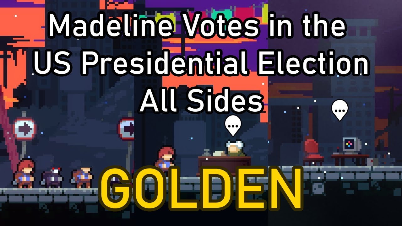 Madeline Votes in the US Presidential Election All Sides Full Clear Golden Berry