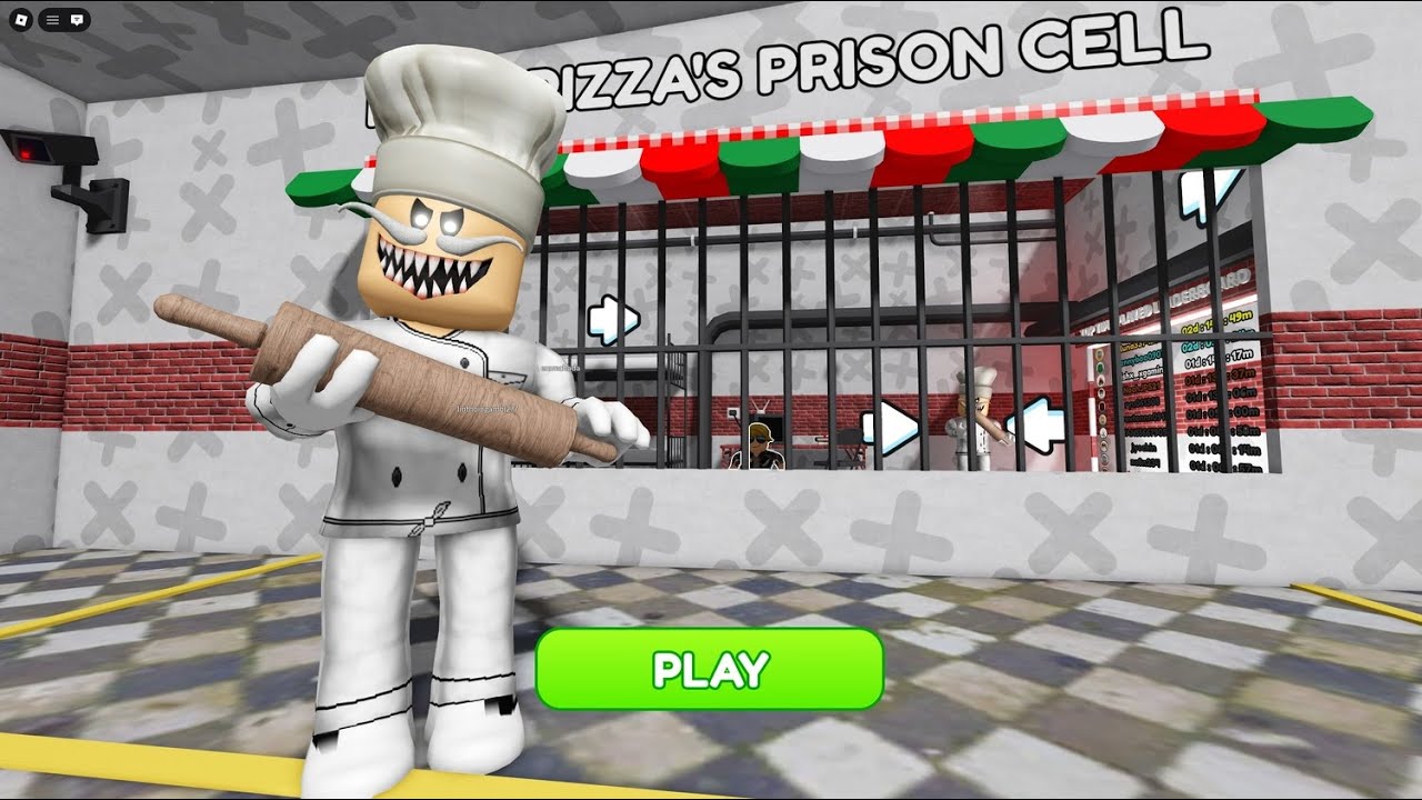 Escape Papa Pizza's Pizzeria!SCARY OBBY roblox! Gameplay Walkthrough No Death 4K#robloxmemes
