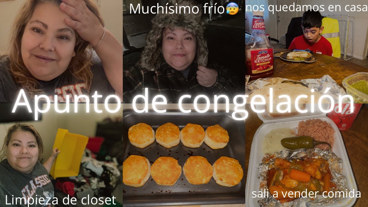 SALÍ A VENDER COMIDA ENTRE EL FRÍO🥶LIMPIEZA DE CLÓSET🧥#vlog 