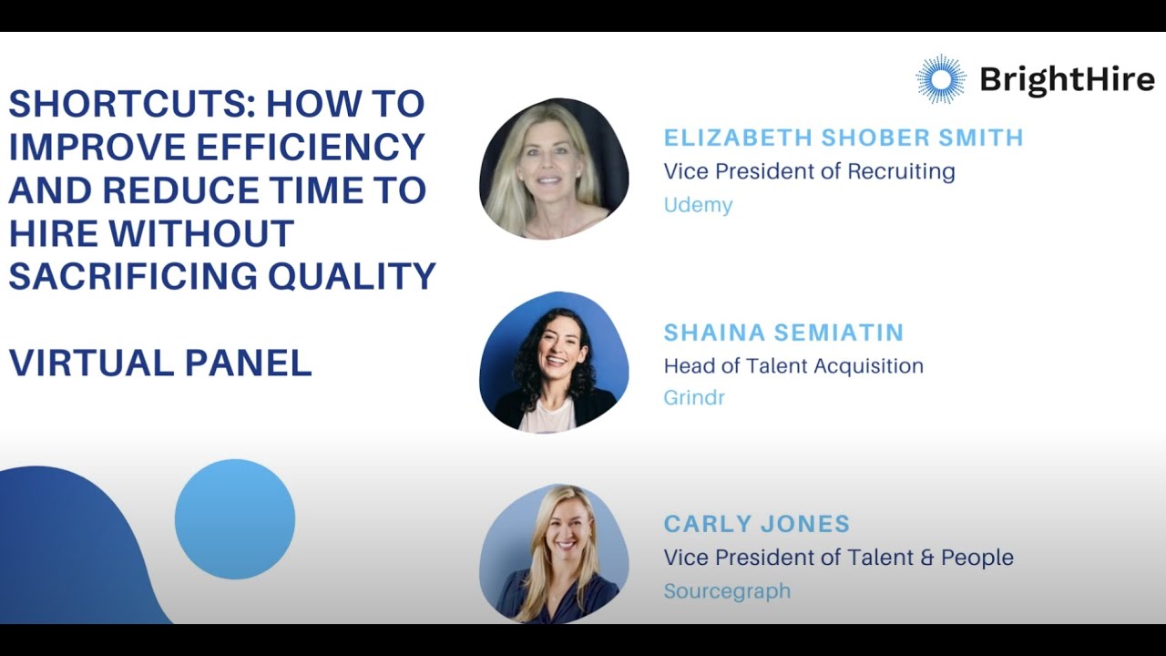 How to improve efficiency and reduce time to hire without sacrificing quality