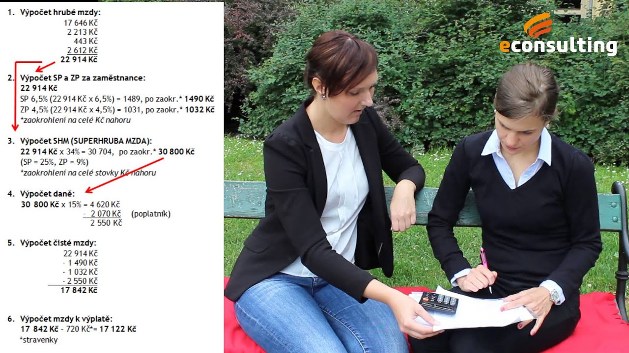 V&yacute;počet čist&eacute; mzdy - n&aacute;vod