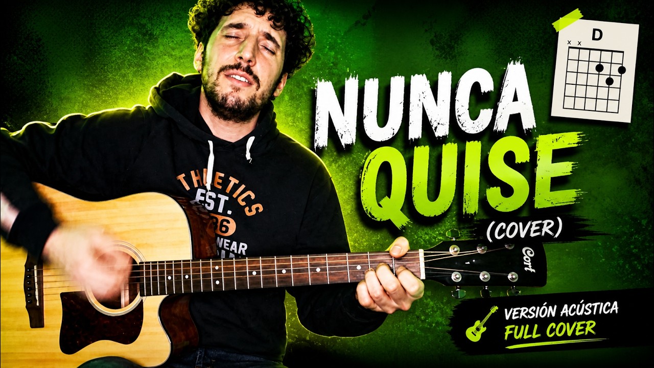 Nunca quise | Intoxicados | COVER guitarra con ACORDES integrados