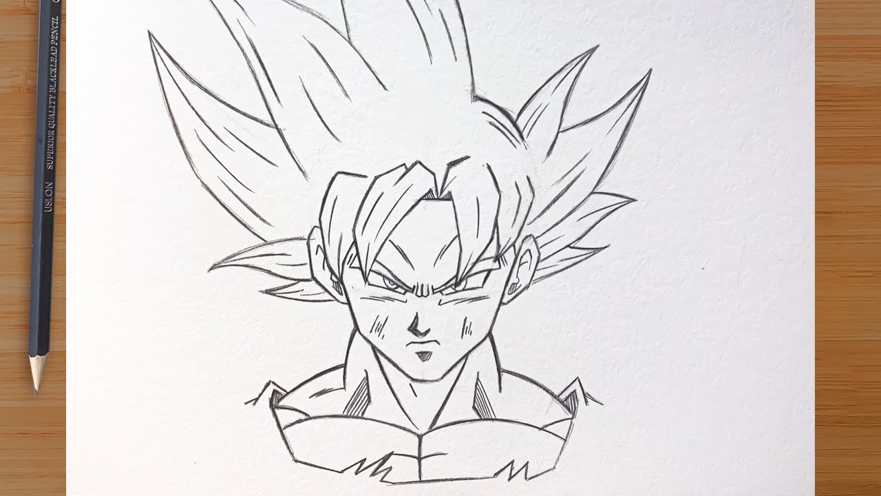 C&oacute;mo Dibujar a Goku Ultra Instinto Dominado ✨ Paso a Paso a L&aacute;piz
