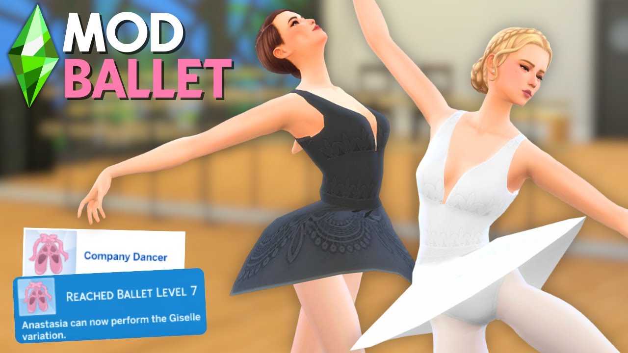 Un mod danse classique ultra complet dans les Sims 4 !💃🩰 || Mod Ballet Sims 4